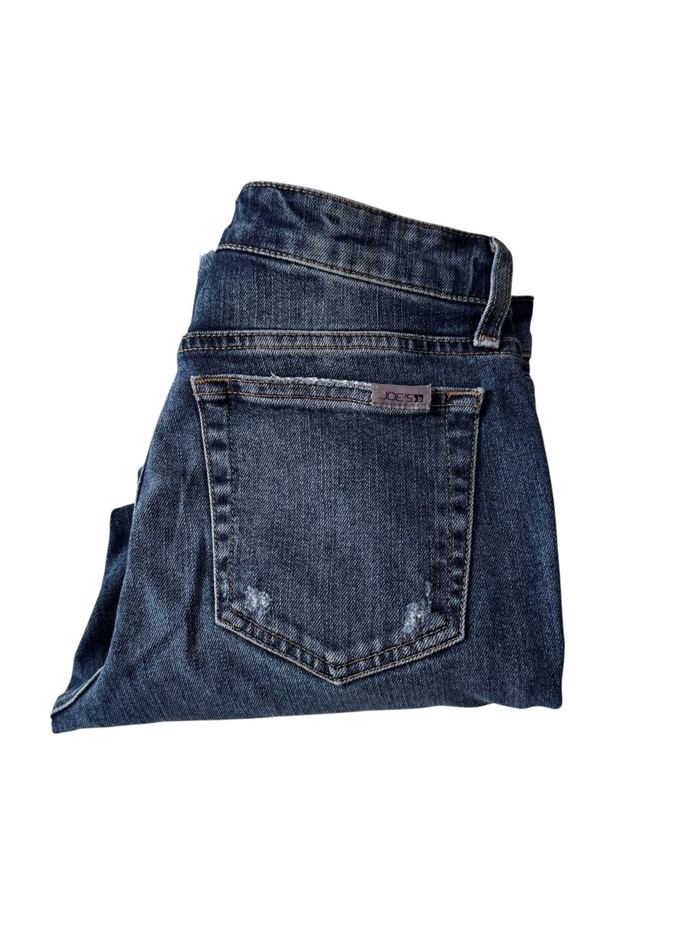 Joe’s Jeans Destroyed Mid Rise Boyfriend Slim Crop Crane Wash Jeans